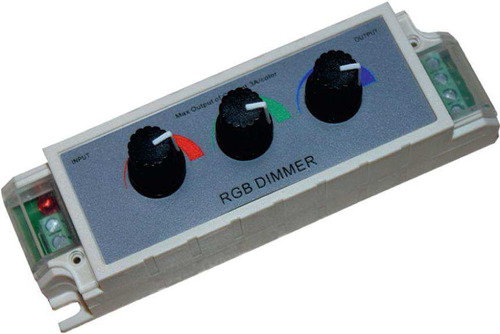 4841 LED Dimmer RGB mit 3 Regler Rot Gr�n Blau 