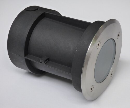 1392 Bodeneinbaustrahler befahrbar rund starr  110 mm Edelstahl GU-10