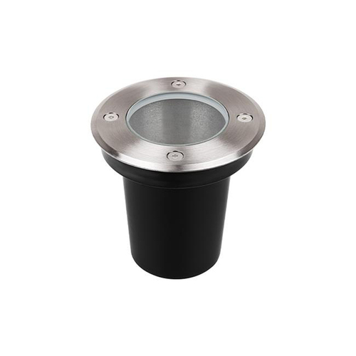 1397 Bodeneinbau Strahler 230 Volt befahrbar rund starr 110x110mm