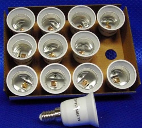 5607 Adapter von E14 auf Sockel E27 12er Pack 