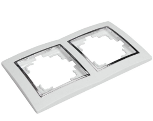 5751 Levina S 2-er Rahmen silberne Zierleiste