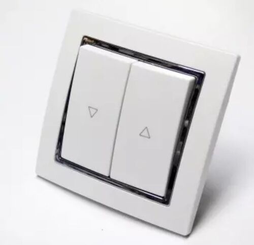 5757 Levina S Rolladen Taster silberner Rand 10 Ampere