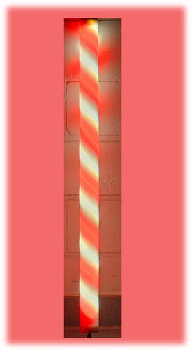 5982 LED Leuchtstab Zuckerstange38mm 1530mm 12 Volt Rot-Wei