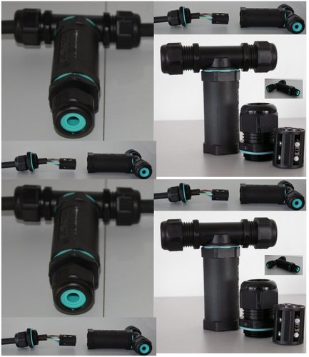 6300 Kabelverbinder T-St�ck 3-pol. IP-68  30 mm 10-er Pack 