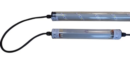 6497 Gabionen Leuchte LED 360 Grad 0,45 m warm wei 