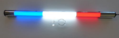 6538 LED Flaggen-Leuchte Frankreich 0,63m satiniert glatt IP44 f�r au�en 