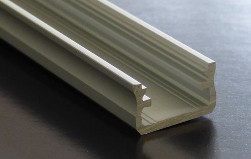 6583 ALU Profil U-Form 100 cm silber eloxiert 16 mm 