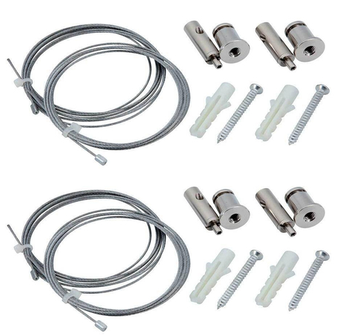 6650 Abh�nge Seile justierbar f�r Pendel Panelen Leuchtst�be E-fackel 4 x 1 m