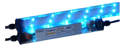 6853 Gabionen Leuchte LED 360 Grad 0,45m blau 