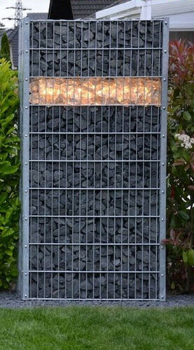 6864 Gabionen Leuchte LED 360 Grad 0,85 m warm wei� 