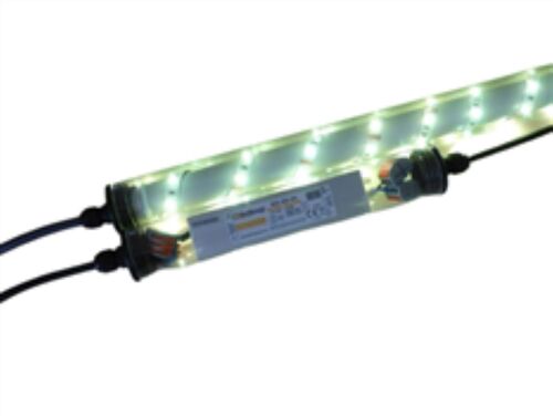 6881 Gabionen Leuchte LED 230 Volt 360 Grad 1,40 m Kalt Wei� 