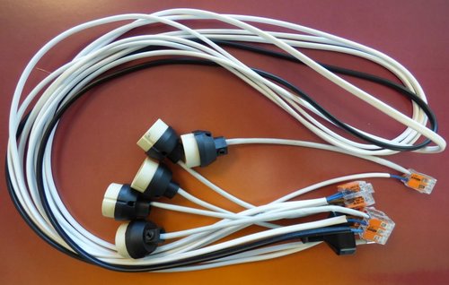 7079 Einbauleuchten Kabelsatz 5 Leuchtstellen GU10 