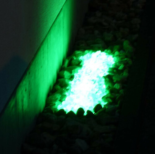 7128 Gabionen Leuchte LED 360- 0,70m gr�n 