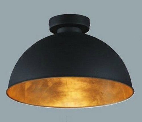 7147 Deckenleuchte goldener Reflektor max. 60 Watt schwarz 