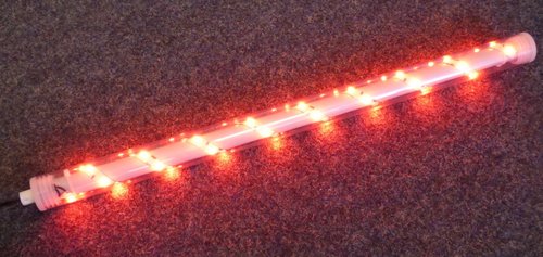 7210 S-LED Leuchtstab 12 V rot 5050 Netzteil  30 x 590 mm 5050-er LEDs 