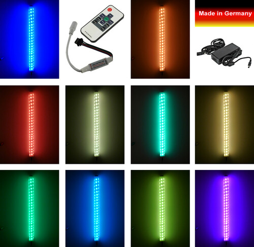 7423 LED VISION Point Leuchtstab 1,0m RGB RF-Fernbedienung Wand/Decken Klipse  