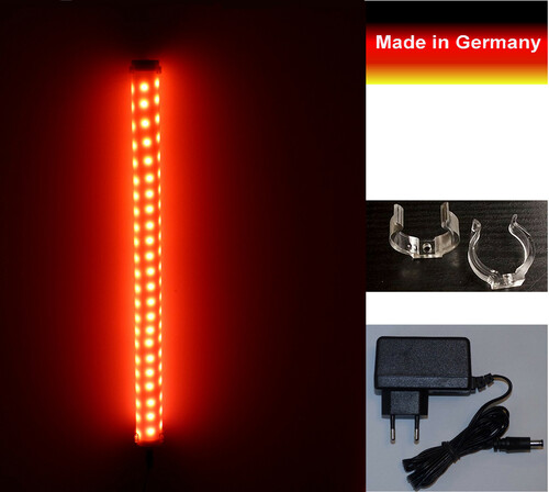 7443 LED VISION Point 1,00m Leuchtstab + Netzteil einfarbig rot 