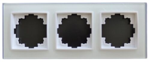 7740 Abelka Nuovo wei� Glasrahmen 3-fach 230 x 90 mm