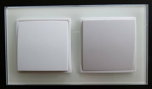 7744 Abelka Nuovo wei� 2 x Wechselschalter 250 Volt