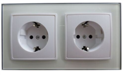 7755 Abelka Nuovo wei� 2 x Schukosteckdose 230 Volt 16 Ampere 