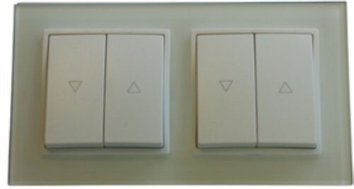 7769 Abelka Nuovo wei 2 x Rollladen Taster 230 Volt 10 Amp.