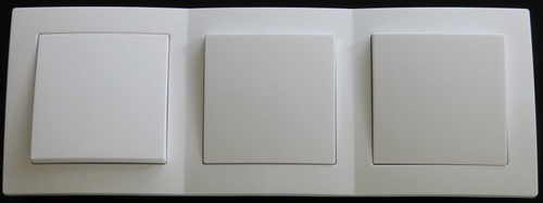 7777 Levina Kunststoff 3 x Wechselschalter wei� 250 Volt 10 Ampere