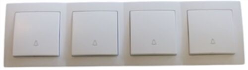 7790 Levina Kunstst. 4x Taster wei� 250V 10 Ampere