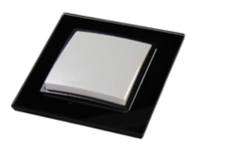 7832 Abelka Nuovo schwarz GLAS 1 x Wechselschalter 250 Volt 10 Ampere 