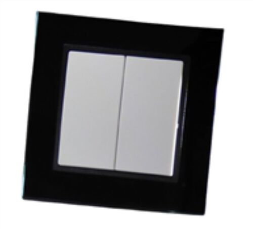 7835 Abelka Nuovo schwarz GLAS 1x  Serienschalter 250 Volt 50 Hertz