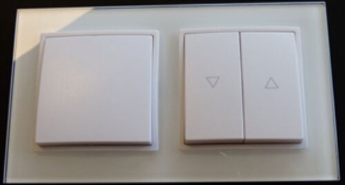 7915 Abelka Nuovo wei� 1 x Wechsel Schalter 1 x Jalousie Taster