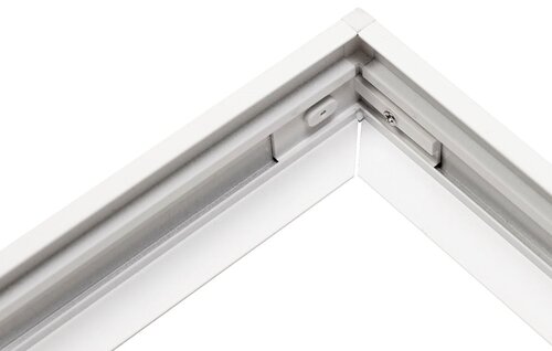 8002 Aufbau Rahmen ALU Wei� f�r LED Panele Leuchte 300 x 1200mm 