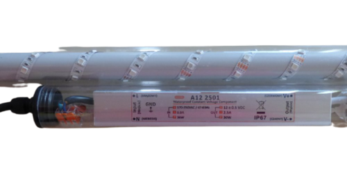 8119 Gabionen Leuchte LED 360 Grad 0,45 m RGB + Weiss Fernbedienung 