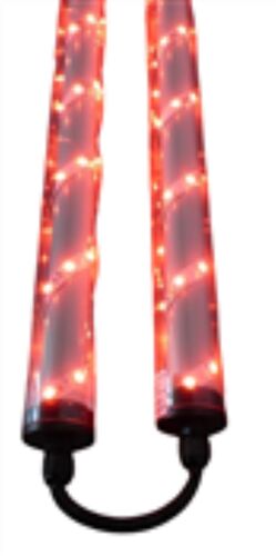 8132 Gabionen Leuchte LED 230 Volt 360 Grad 2 x 0,9 m ROT