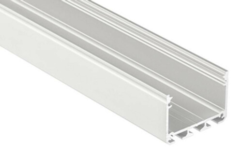 8650 ALU Profil U-Form 200cm eloxiert 43x30mm 5er Satz