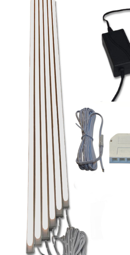 1757 LED ALU Slim 6x1,00m direkt-indirektes Licht Netzteil Neutralwei�