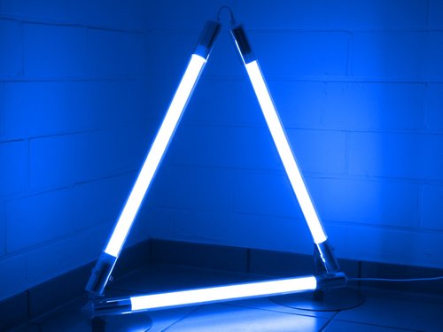 9289 LED Stab Leuchte DEL 3x18 Watt a 127cm blau 