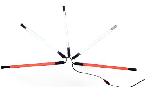 9589 LED Gamer Leuchte mit 5x10W 65cm farbig nach Wahl 