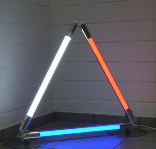 9676 LED Gamer Leuchte mit 3x10W 65cm farbig nach Wahl 