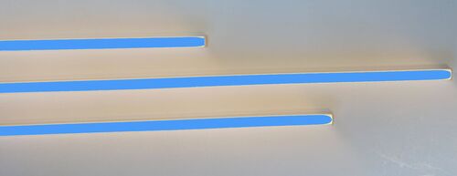 2156 LED ALU Leuchte f. Paneele 18mm Abstand 3x50cm Netzteile BLAU
