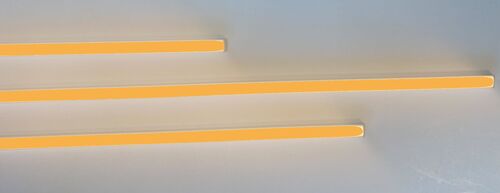 2157 LED ALU Leuchte f. Paneele 18mm Abstand 3x50cm Netzteile ORANGE