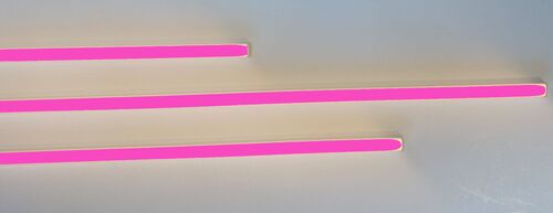 2158 LED ALU Leuchte f. Paneele 18mm Abstand 3x50cm Netzteile PINK