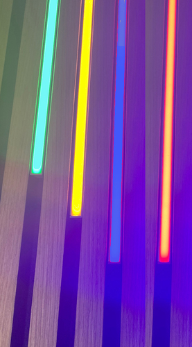 2280 LED ALU Leuchte 16mm Schiene 4x100cm RGB Mehrfarbig+Fernbedienung