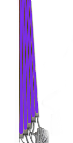 2382 LED ALU Leuchte f Paneele 18mm Abstand 5x100cm Netzteile BLAU