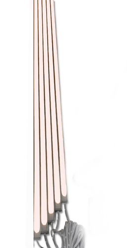 2388 LED ALU Leuchte f Paneele 18mm Abstand 5x100cm Netzteile KaltWei�