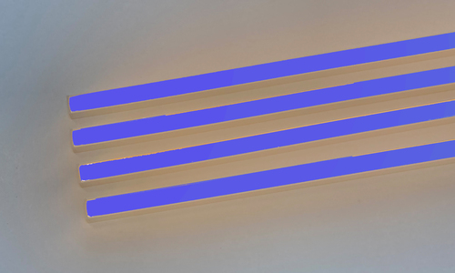 2394 LED ALU Leuchte f Paneele 18mm Abstand 4x100cm Netzteile BLAU