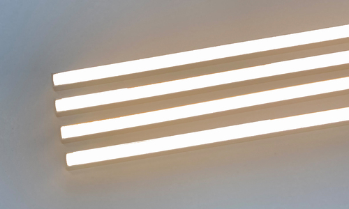 2399 LED ALU Leuchte f Paneele 18mm Abstand 4x100cm Netzteile Kaltwei