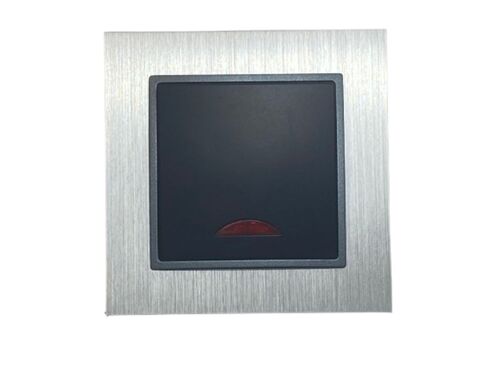 2523 ABELKA ALU schwarz Schalter + Kontroll Leuchte 230 Volt 10 Ampere