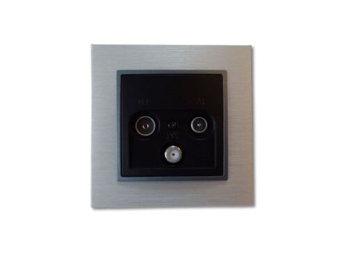 2539 ABELKA ALU schwarz Antennendose