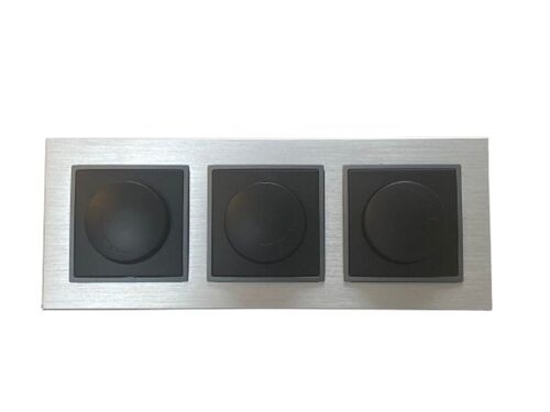 2623 ABELKA ALU si/sw 3x Dimnmer f�r Elektronik Verbraucher