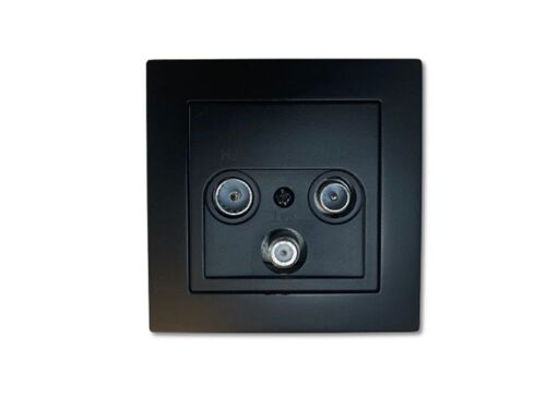 2643 Levina sw/sw Antennendose schwarz